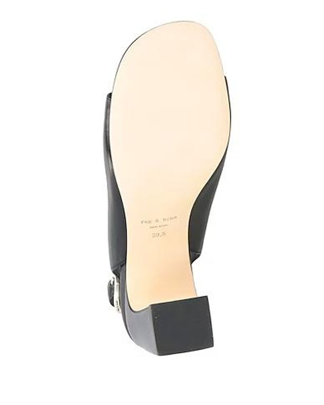 Rag & Bone Black Open-Toe High-Heeled Sandals