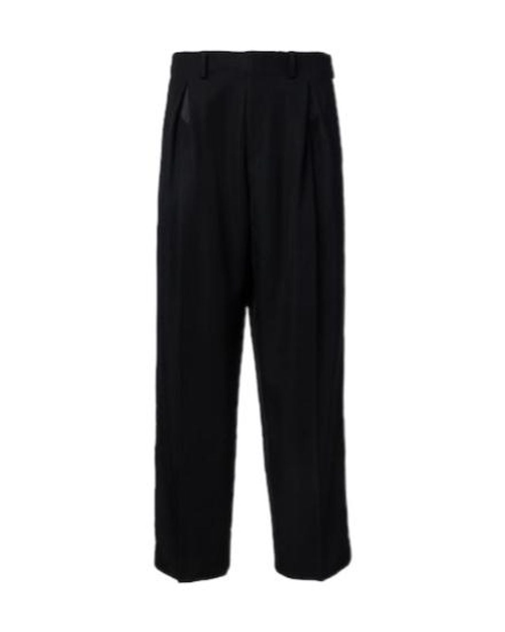 Kiko Kostadinov Black Wide-Leg Casual Trousers for men