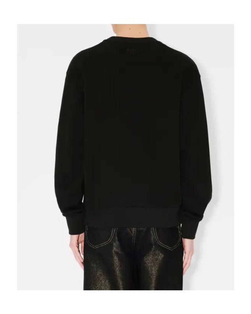 KENZO Black Wild Tiger Embroidered Crewneck Sweatshirt for men