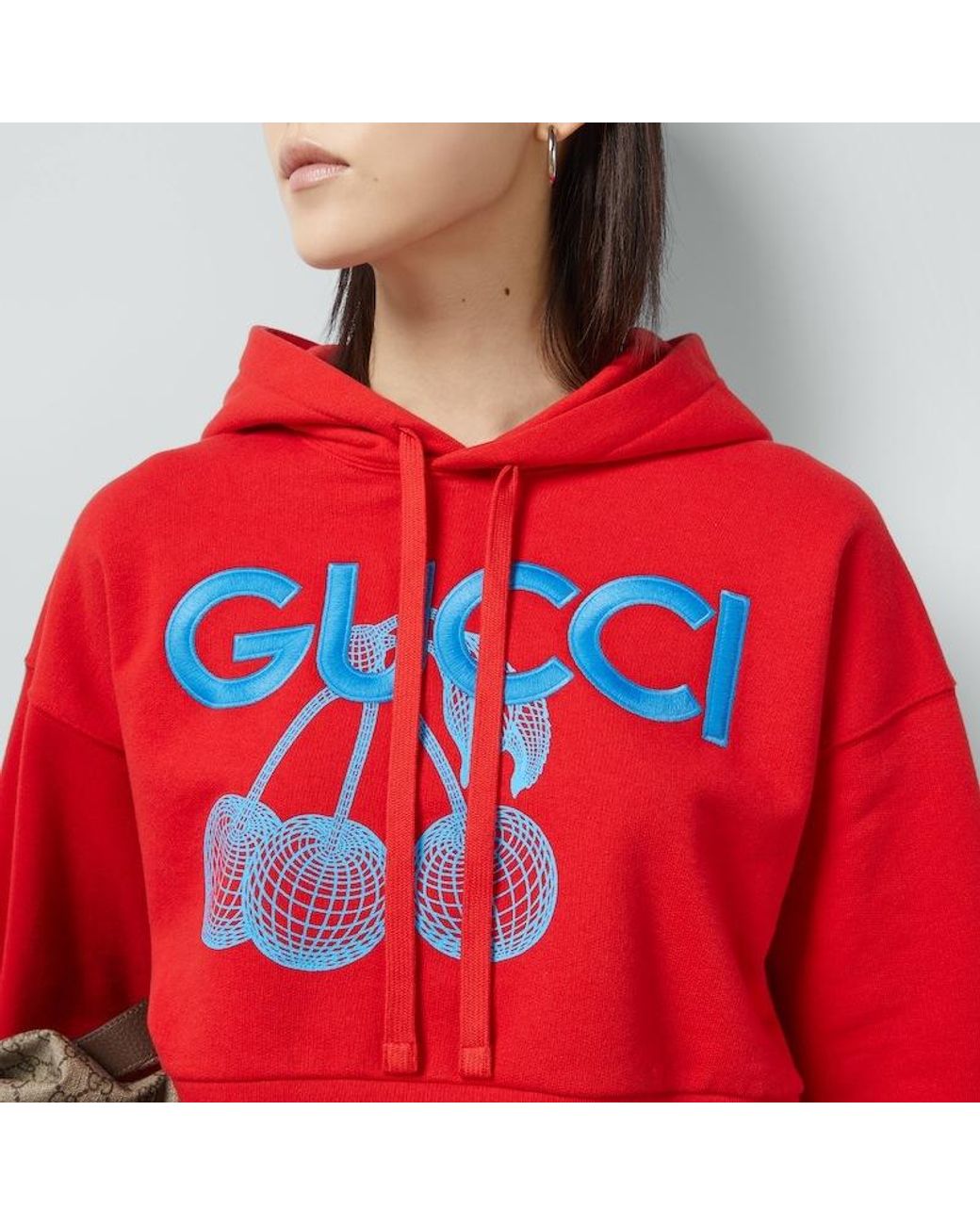 Gucci Logo-Embroidered Cotton Hoodie