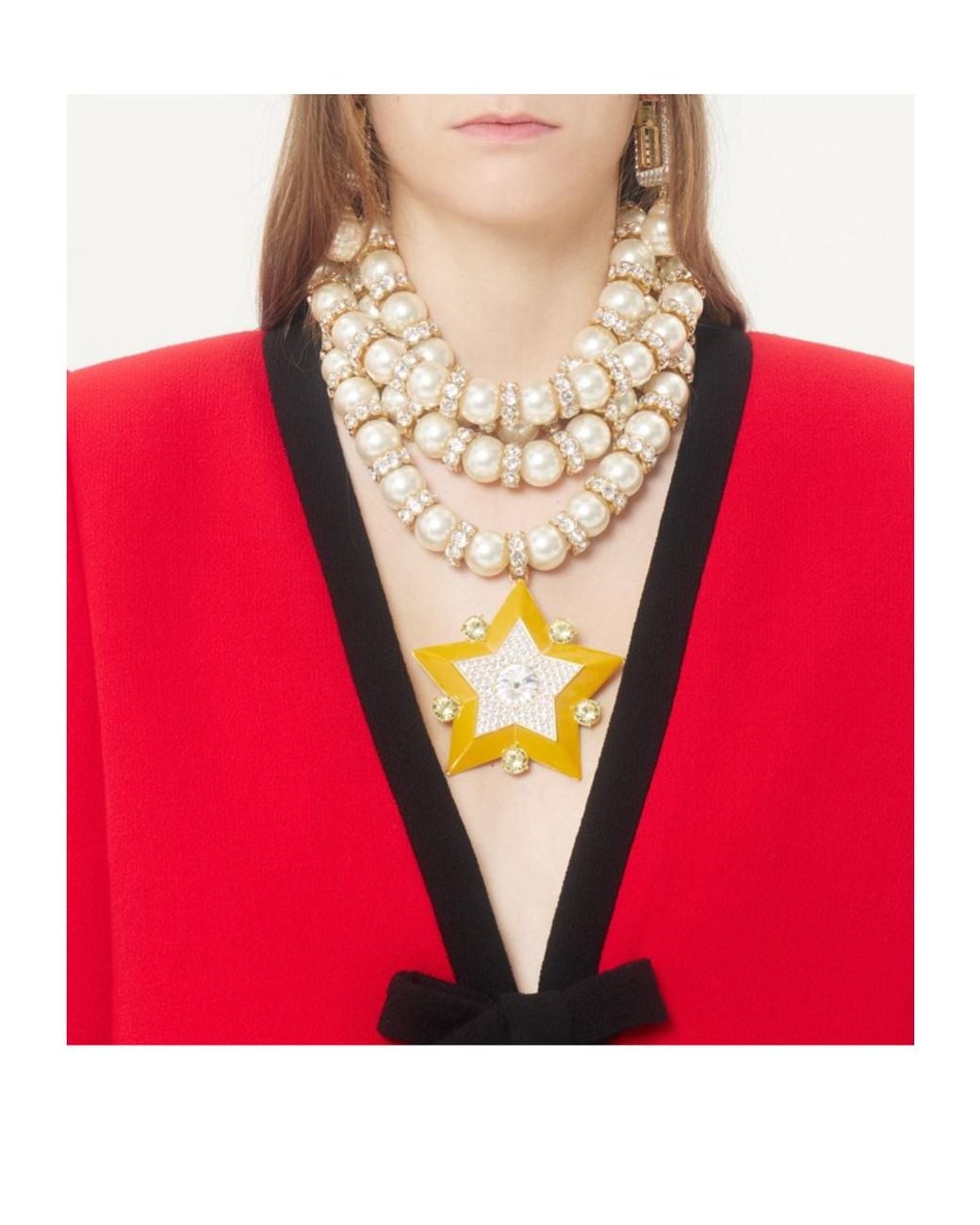 Valentino Red Wool Crepe Jacket