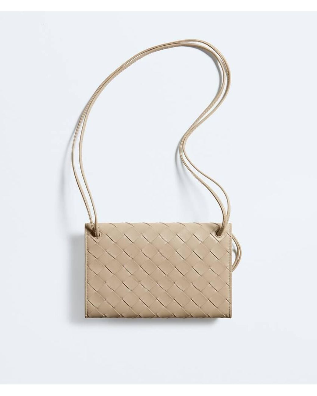 Bottega Veneta White Andiamo Pouch On Strap