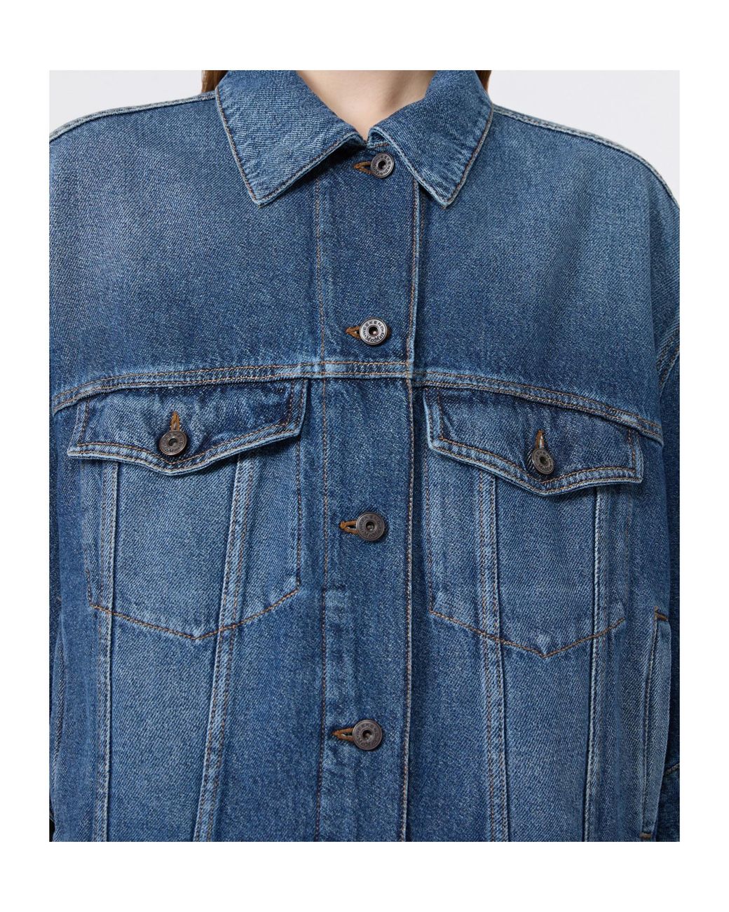 Weekend by Maxmara Blue Oversized Denim Jacket
