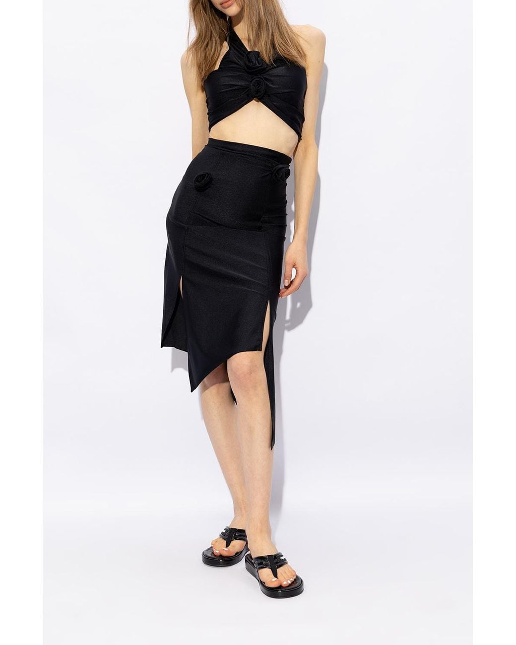 Coperni Black Logo Slippers