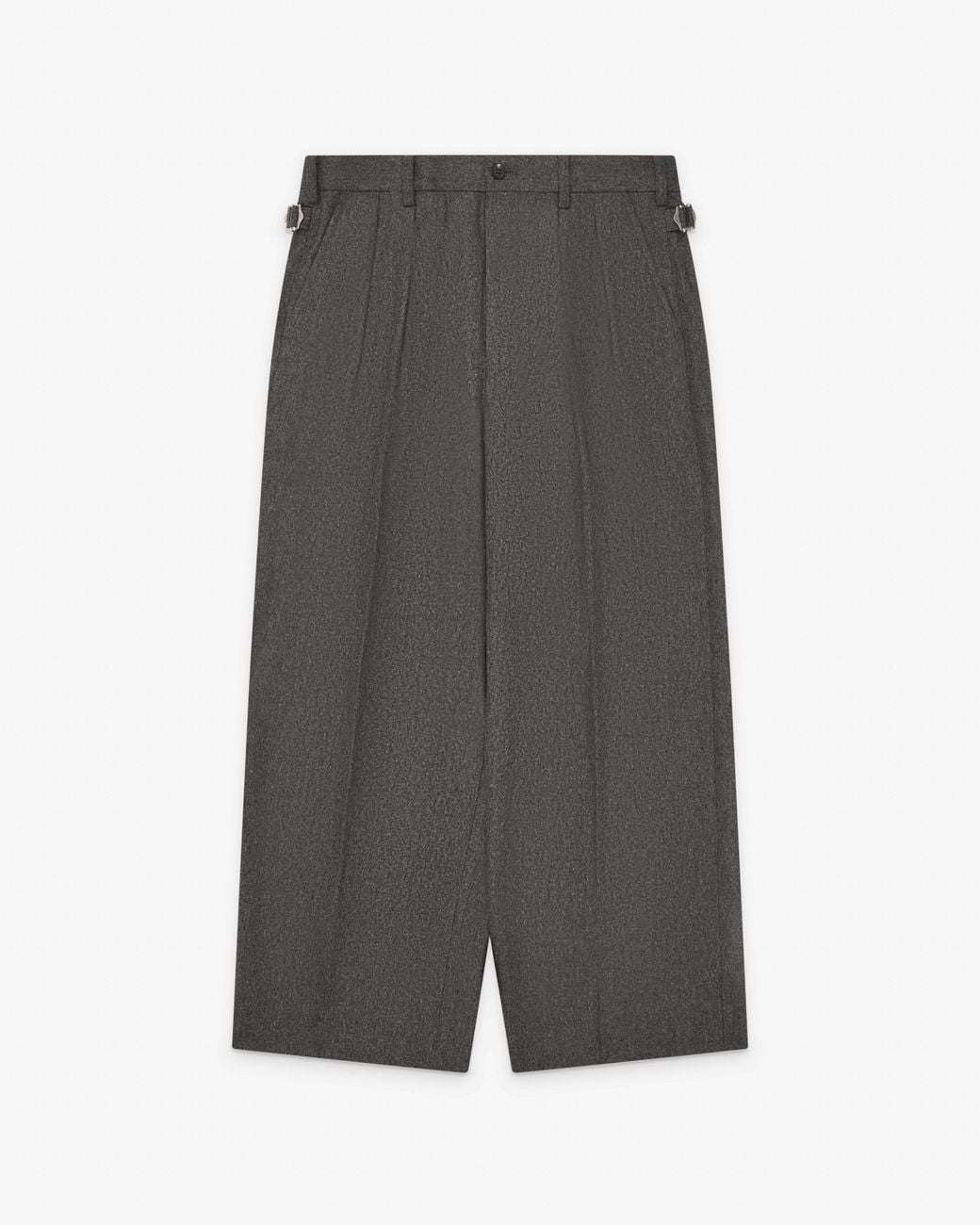 Comme des Garçons Gray Wide-Leg Double-Pleated Trousers for men