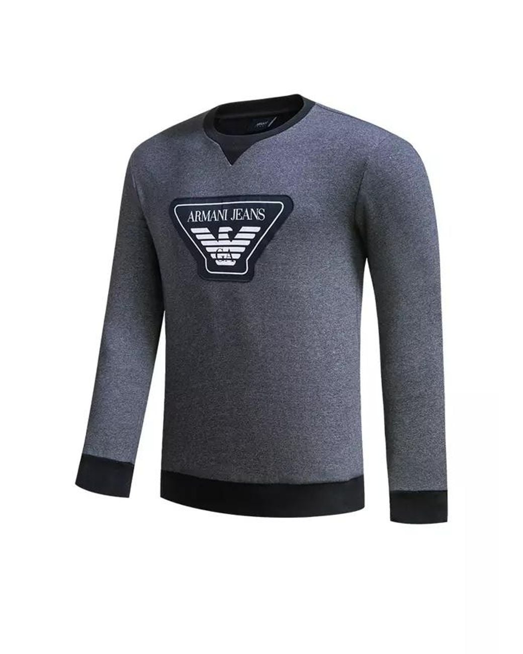 Armani Jeans Blue Logo Detail T-Shirt for men