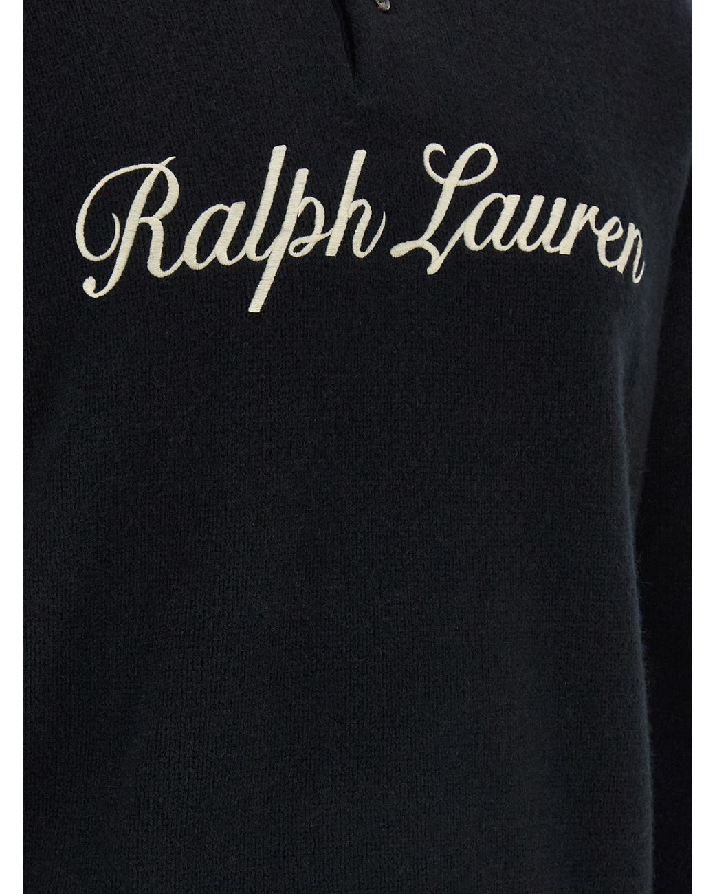 Polo Ralph Lauren Blue Relaxed-Fit Logo Wool-Blend Jumper for men