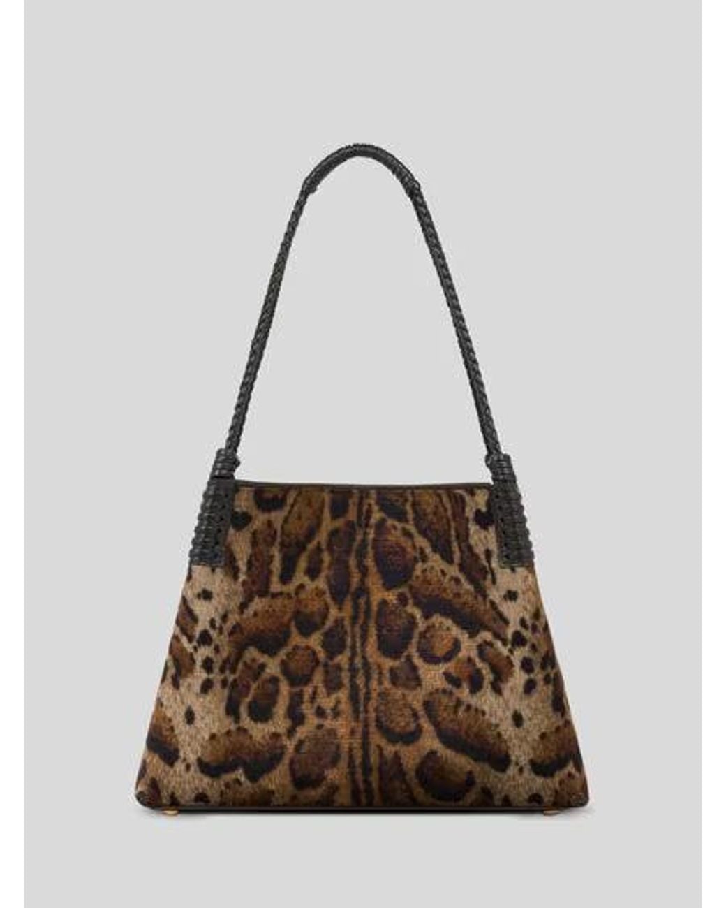 Etro Brown Libra Printed Tote Bag