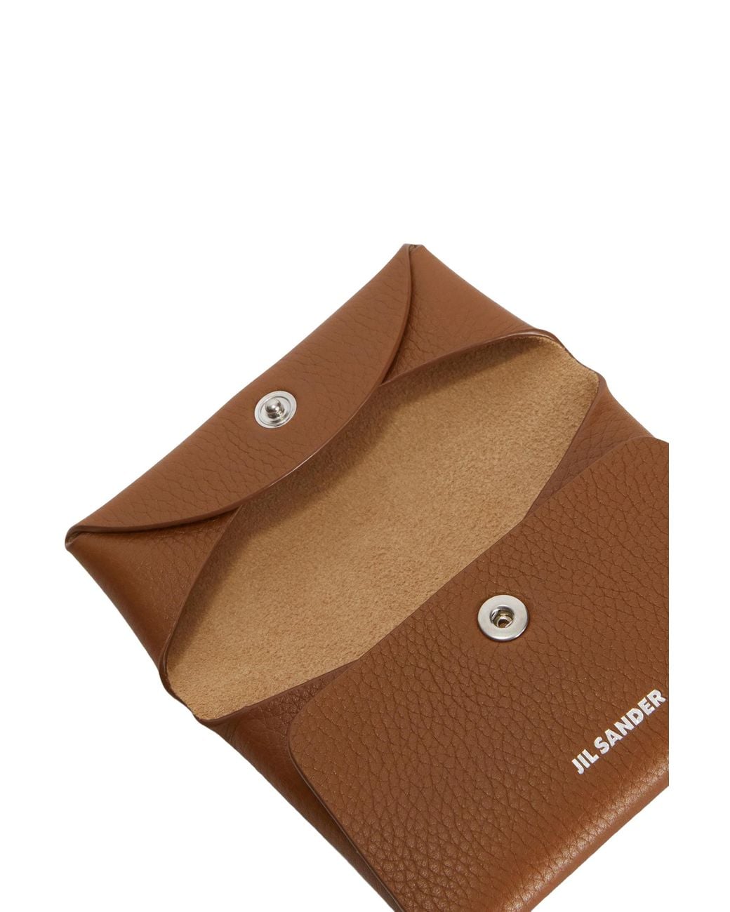Jil Sander Brown Folded Coin Purse