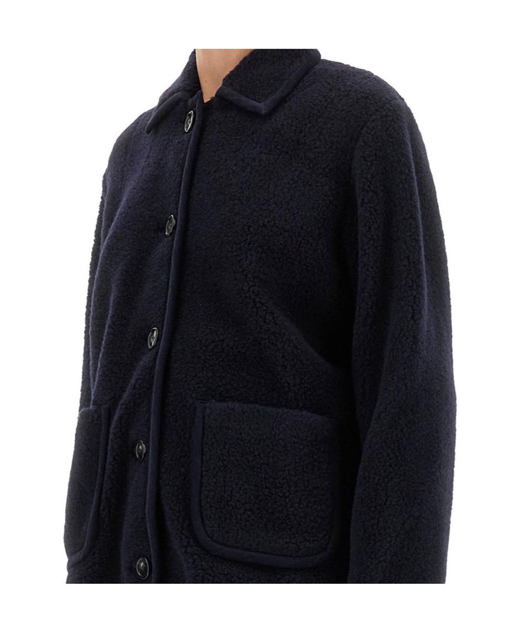 A.P.C. Blue Long Sleeve Buttoned Jacket