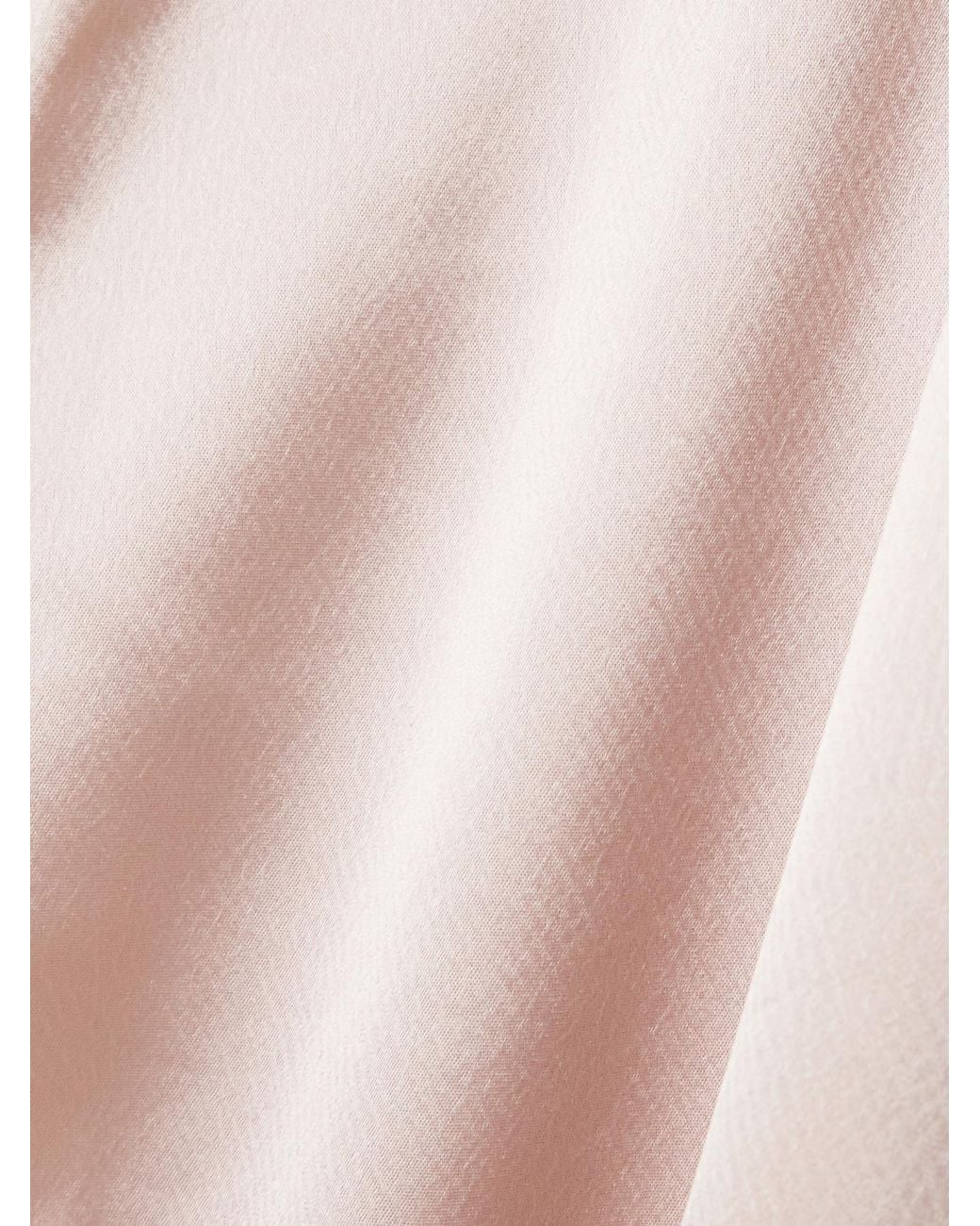 Leset Pink Soft Satin Wide-Leg Pants