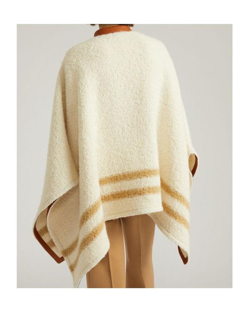 Loro Piana Natural Striped Cloak