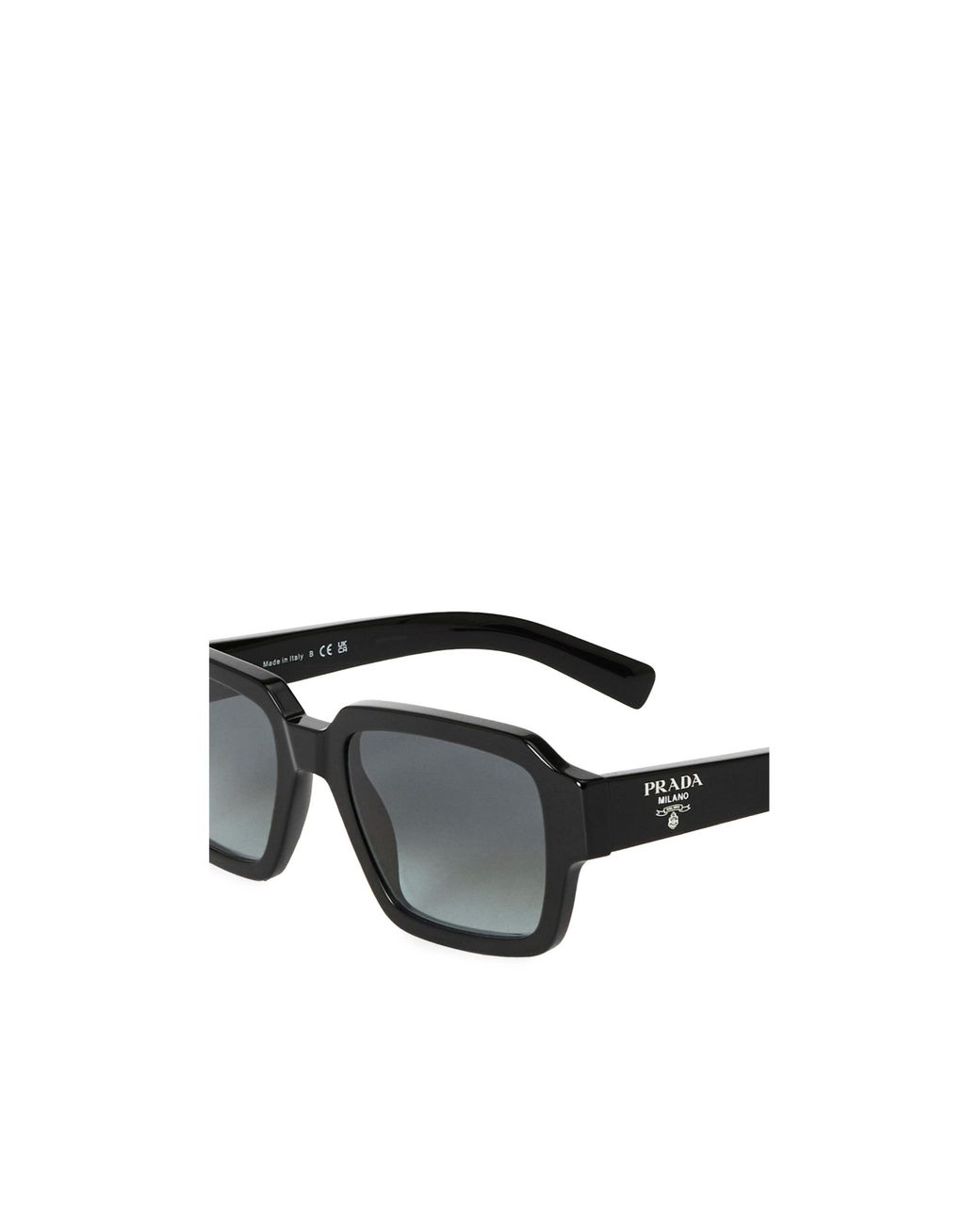Prada White Acetate Square Sunglasses for men