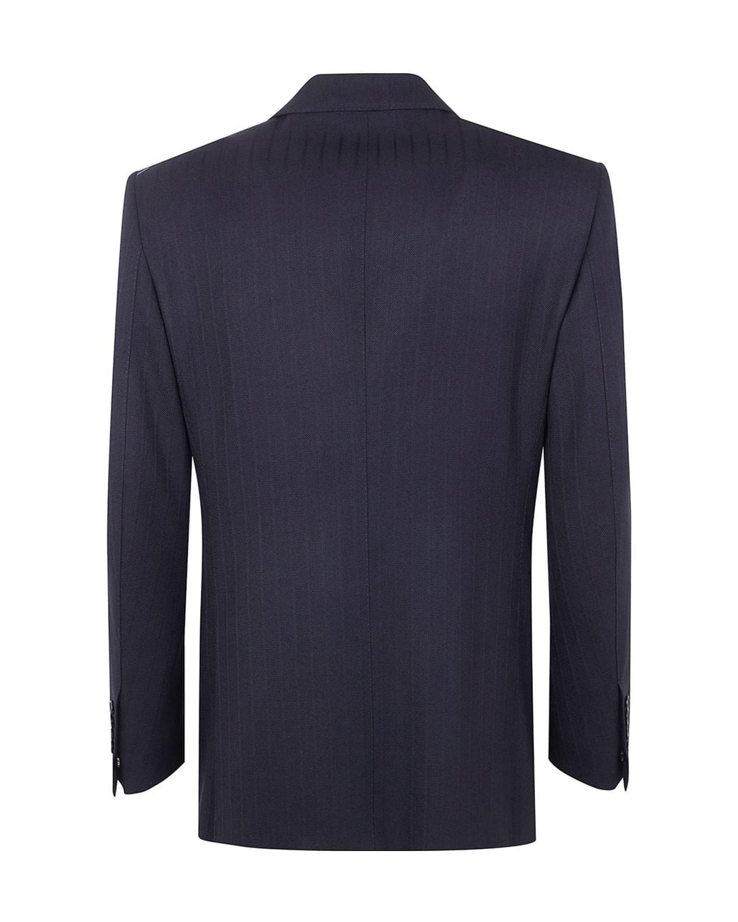 Tom Ford Blue Striped Double-Breasted Suit Jacket for men