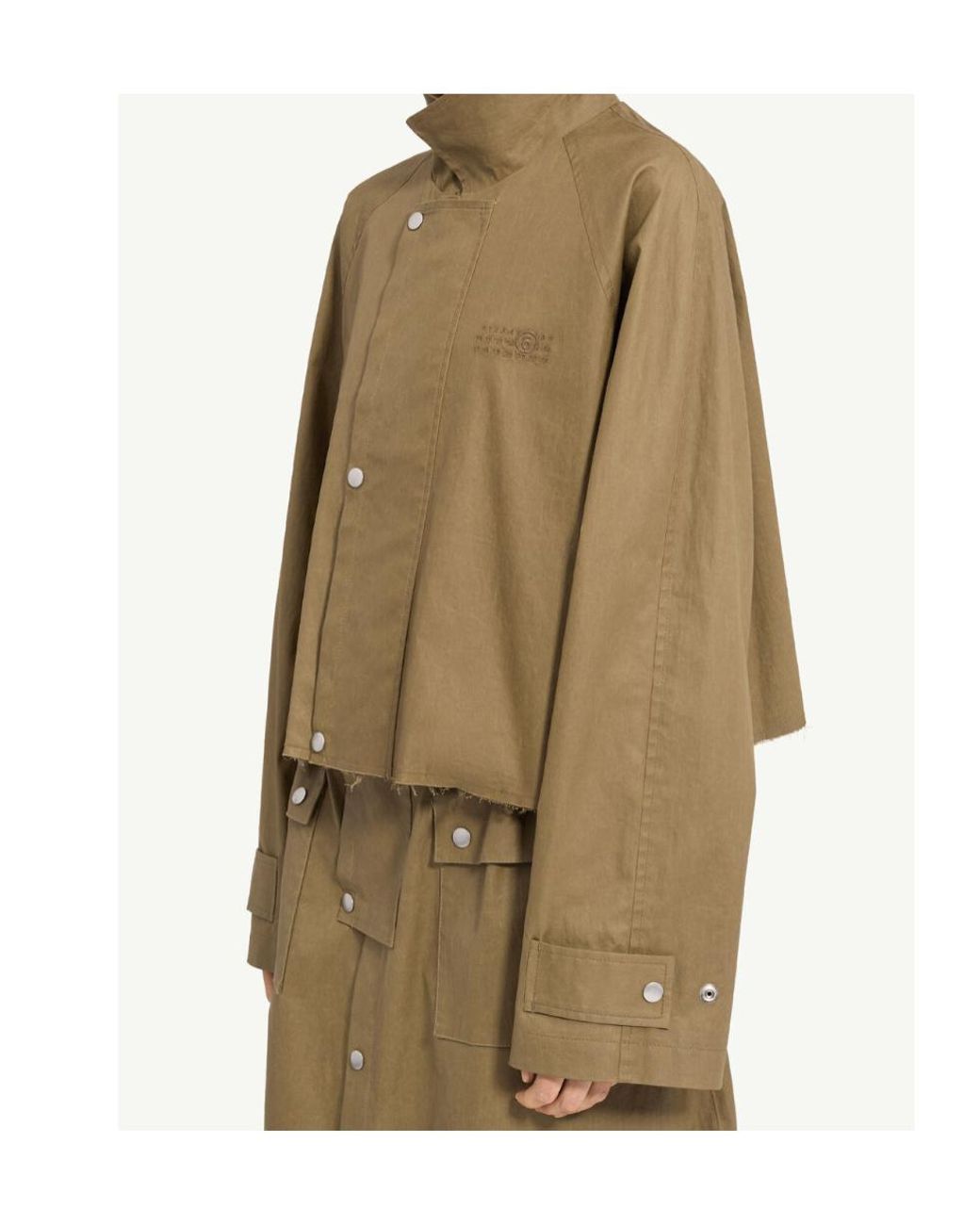 MM6 by Maison Margiela Natural Cropped Sports Jacket