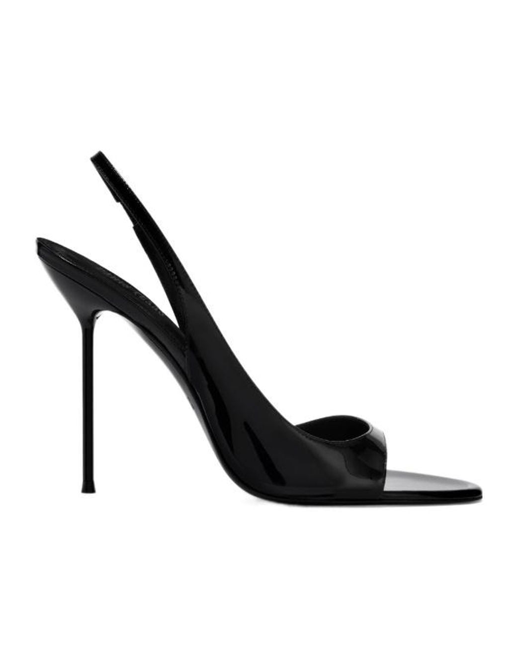 Paris Texas Black Lidia Patent Leather Sandals
