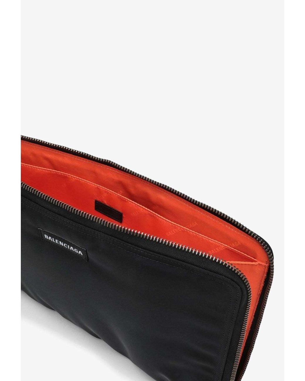 Balenciaga Black Logo Hand-Held Bag for men