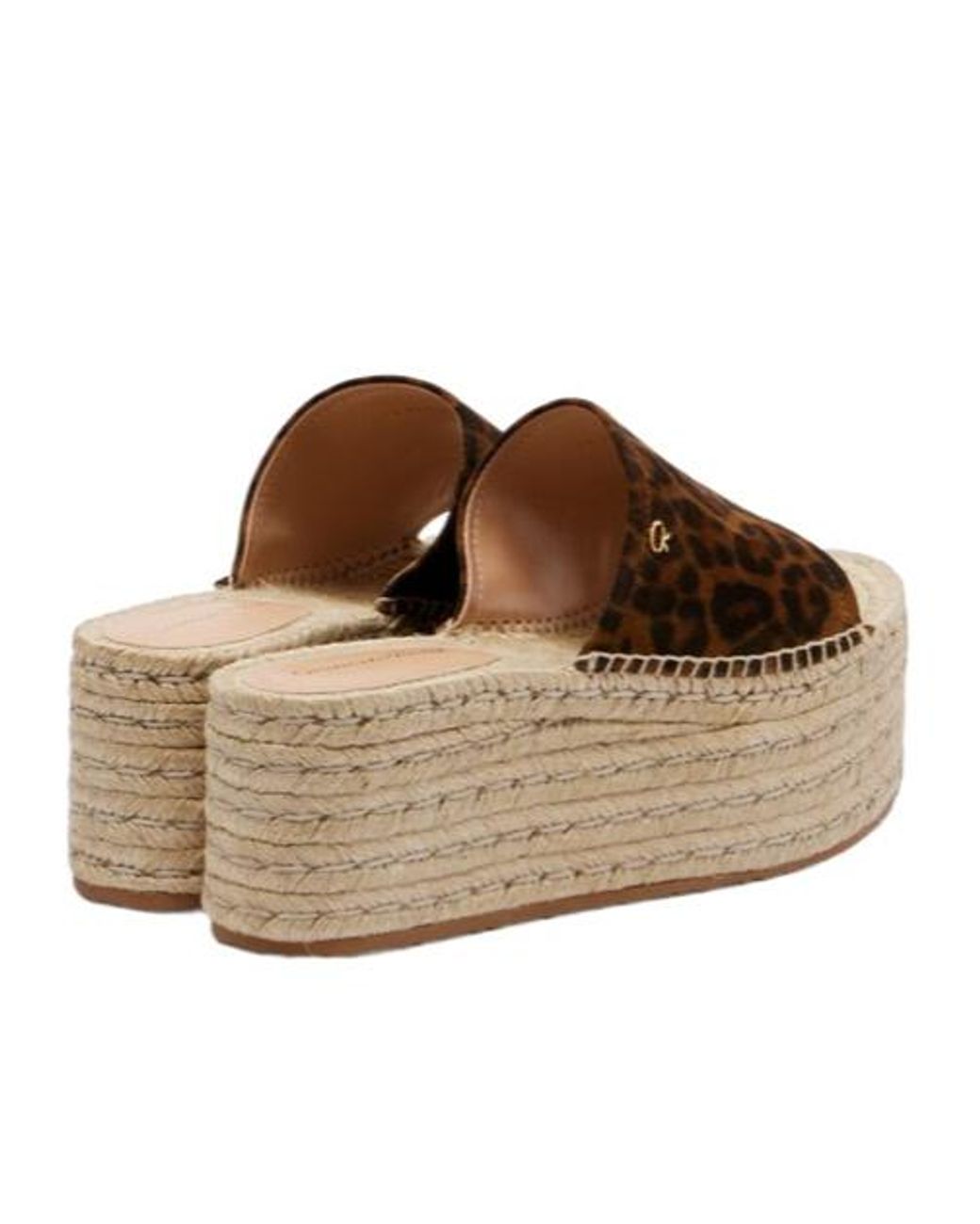 Gianvito Rossi Brown Leopard Suede Sandals