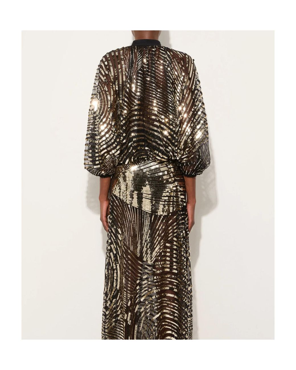 Emilio Pucci Brown Pucci Iride Sequined Blouse