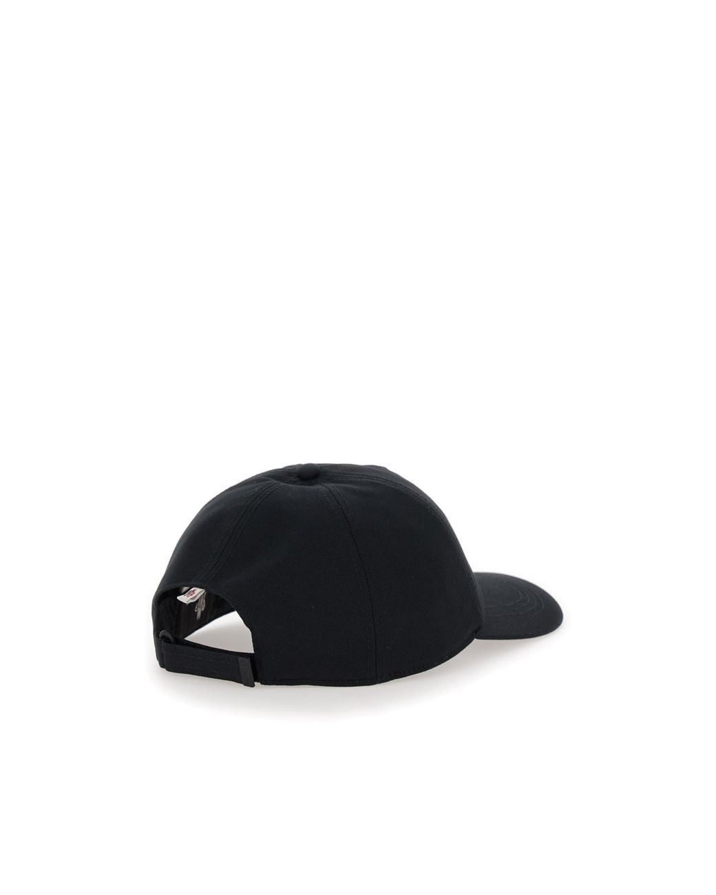 Moncler Black Gabardine Baseball Cap for men