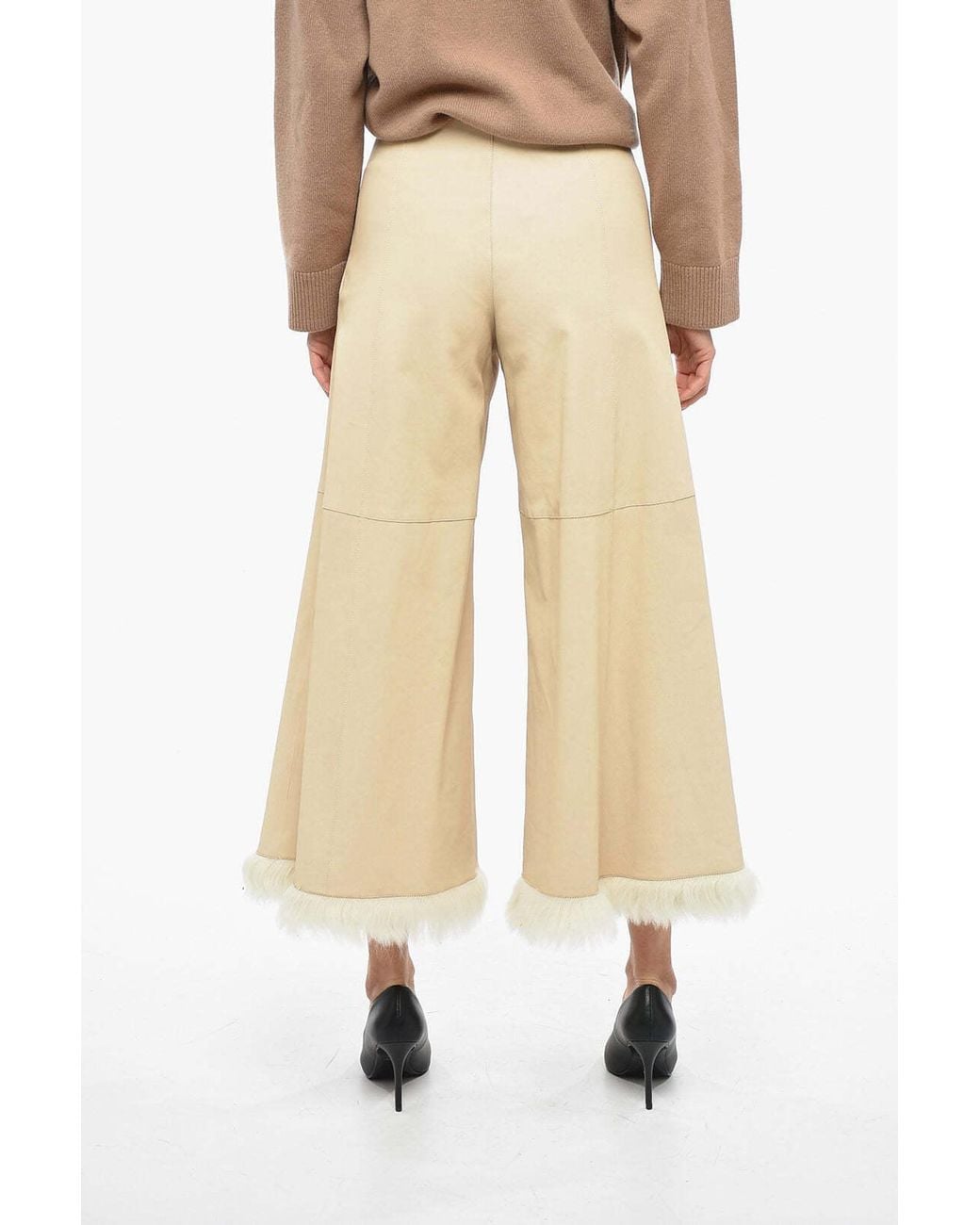 By Malene Birger Natural Muriell Boot-Cut Pants