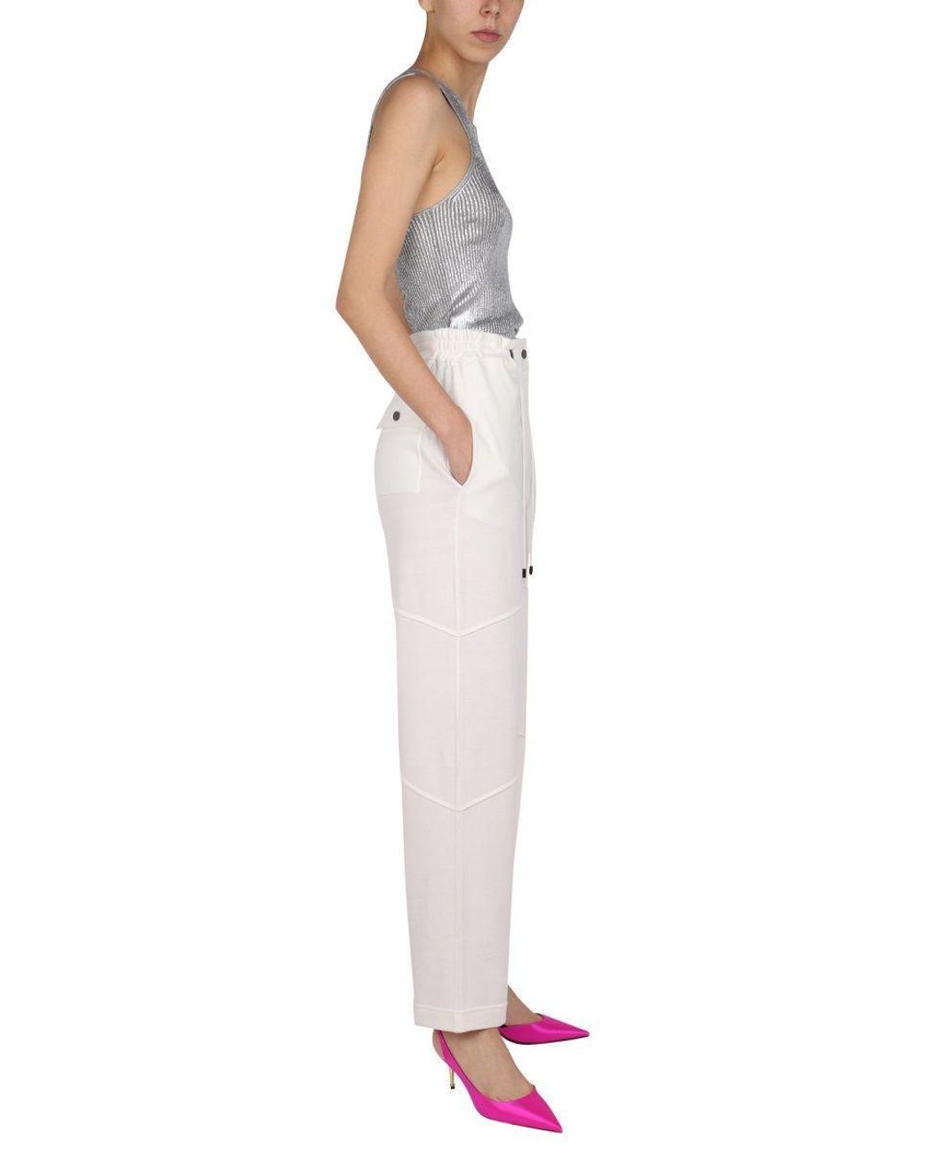 Tom Ford White Drawstring Panelled Track Pants