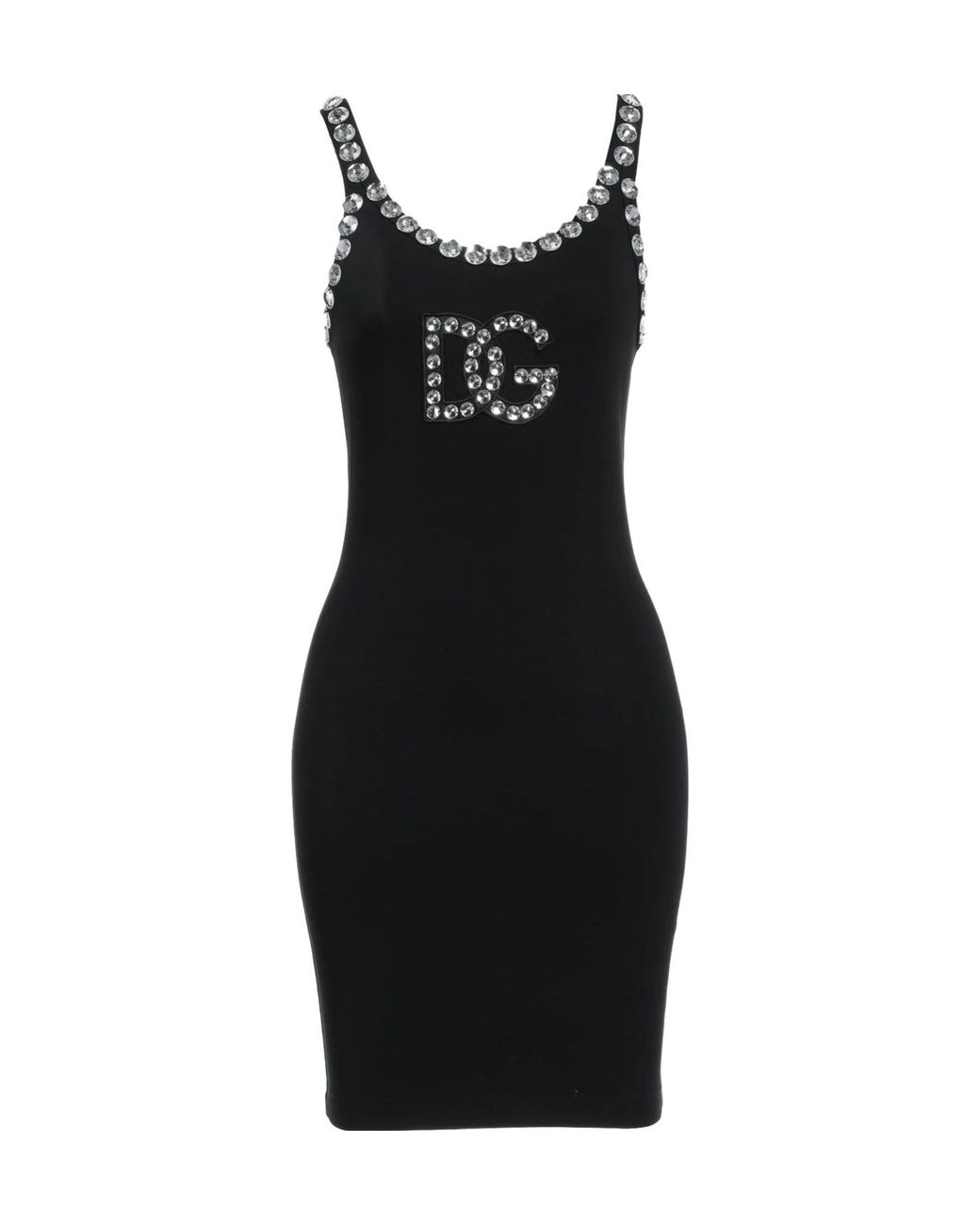 Dolce & Gabbana Black Fleece Bodycon Dress