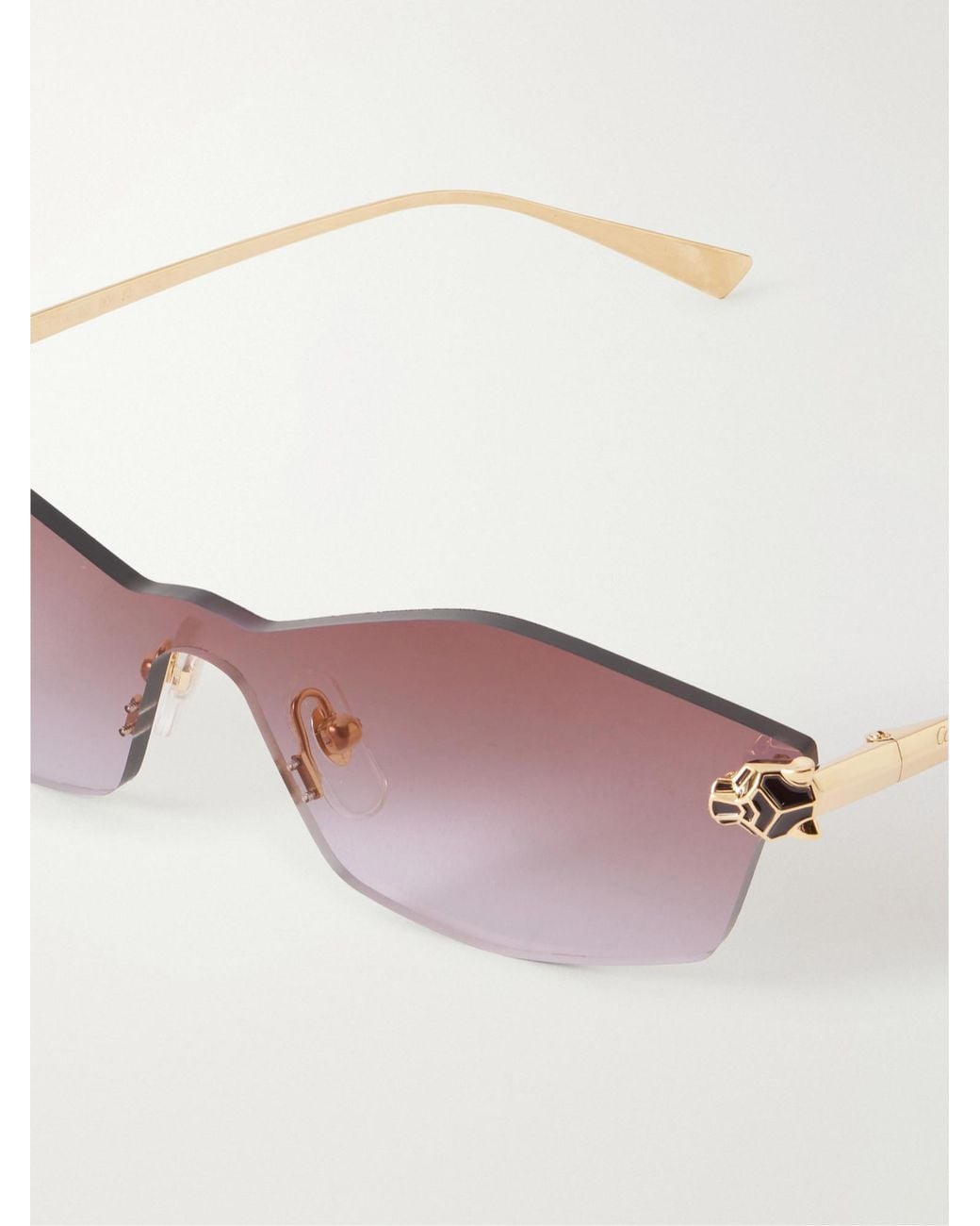 Cartier Multicolor Shield Frame Sunglasses