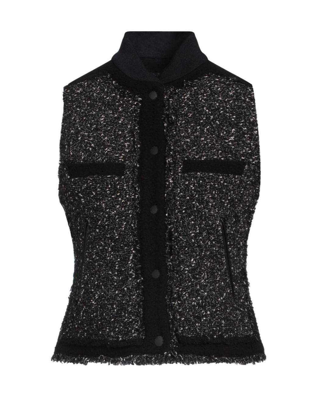 Rag & Bone Black Two-Tone Sleeveless Single-Breasted Coat for men