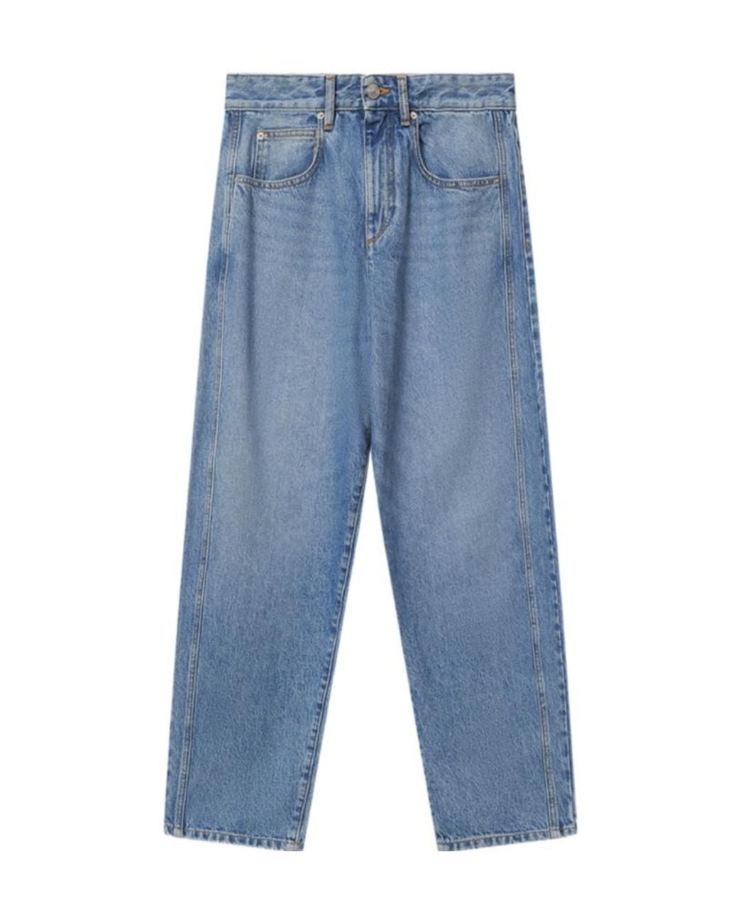 Isabel Marant Blue Oriane Straight-Leg Jeans
