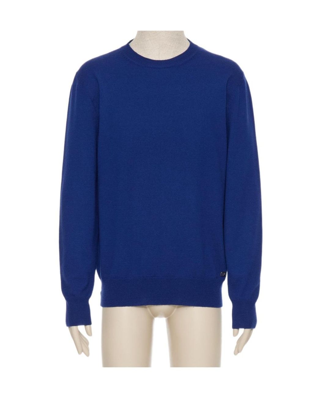 Valentino Blue Round-Neck Long-Sleeved Sweater for men