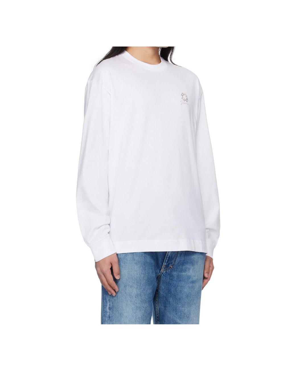Givenchy White Long-Sleeved T-Shirt for men