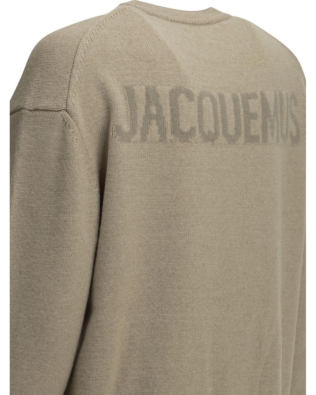 Jacquemus Natural La Maille Moulin Crewneck Knitted Jumper