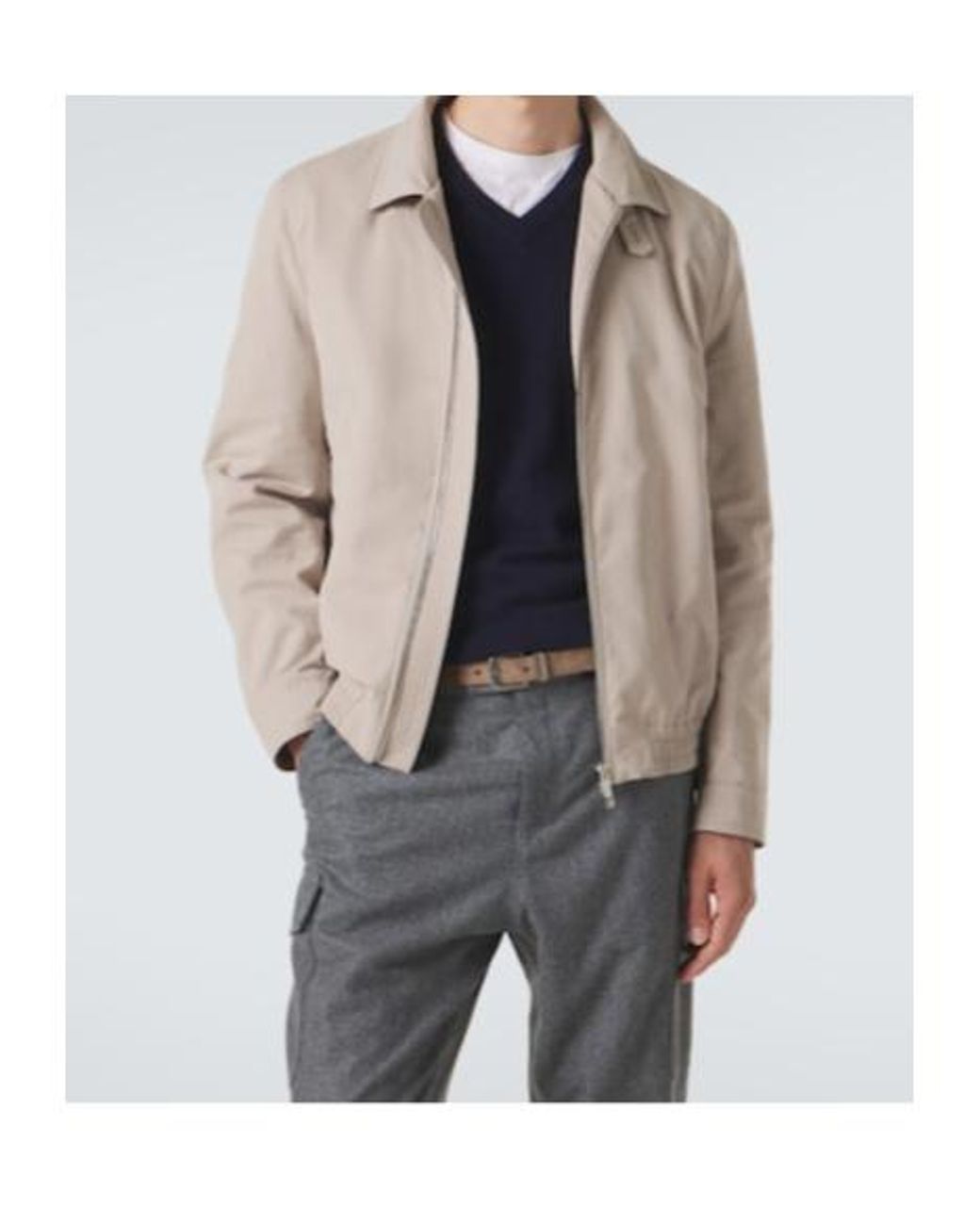 Brunello Cucinelli Natural Technical Jacket for men