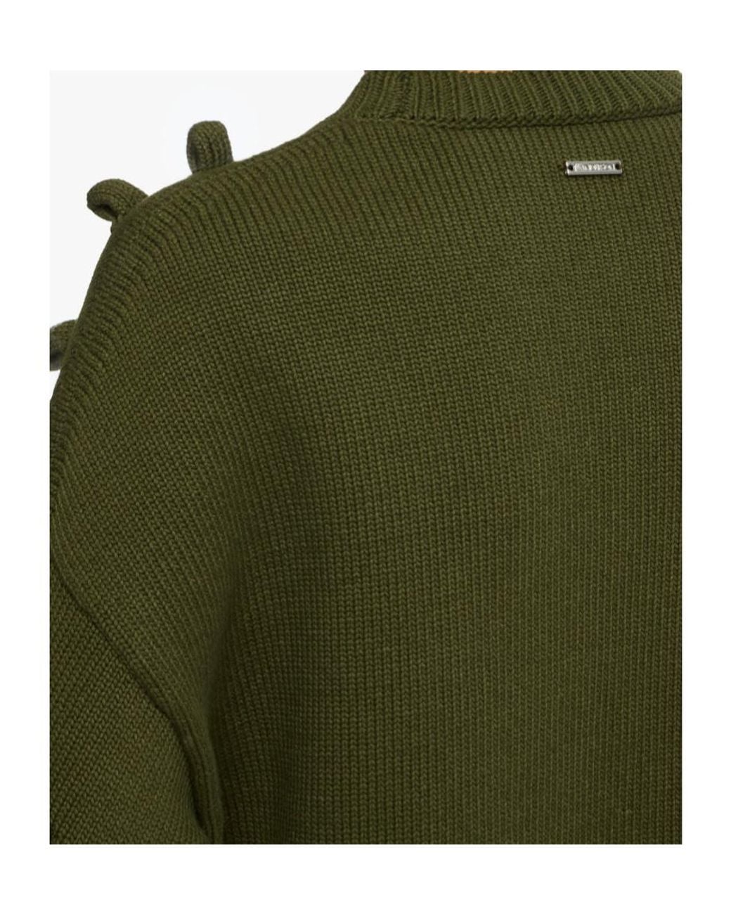 J.W. Anderson Green Jw Anderson Cropped Loop Jumper