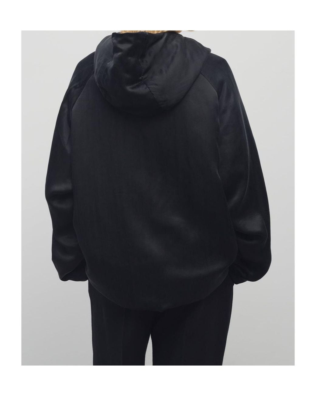 The Row Black Garel Cupro Jacket