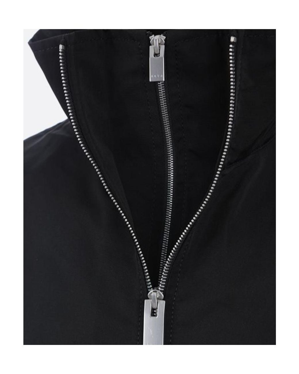 1017 ALYX 9SM Blue Logo Plaque High-Neck Windbreaker for men