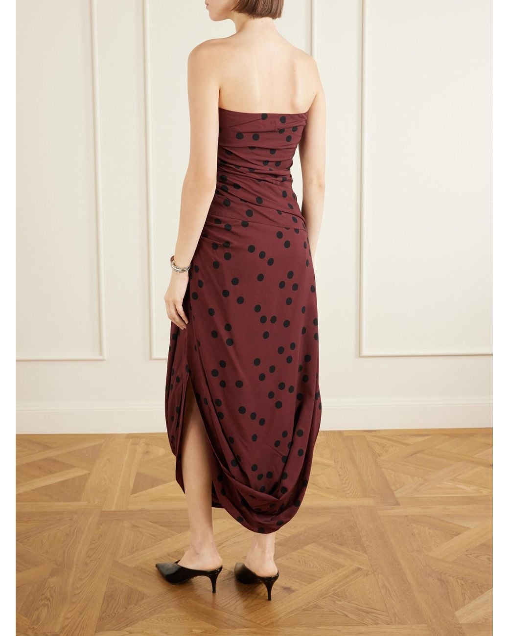 Proenza Schouler Red Colorful Printed Dress