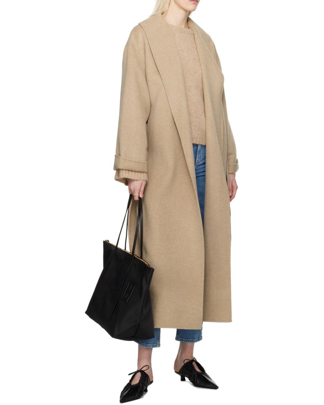 By Malene Birger Brown Trullem Belted Wool Coat