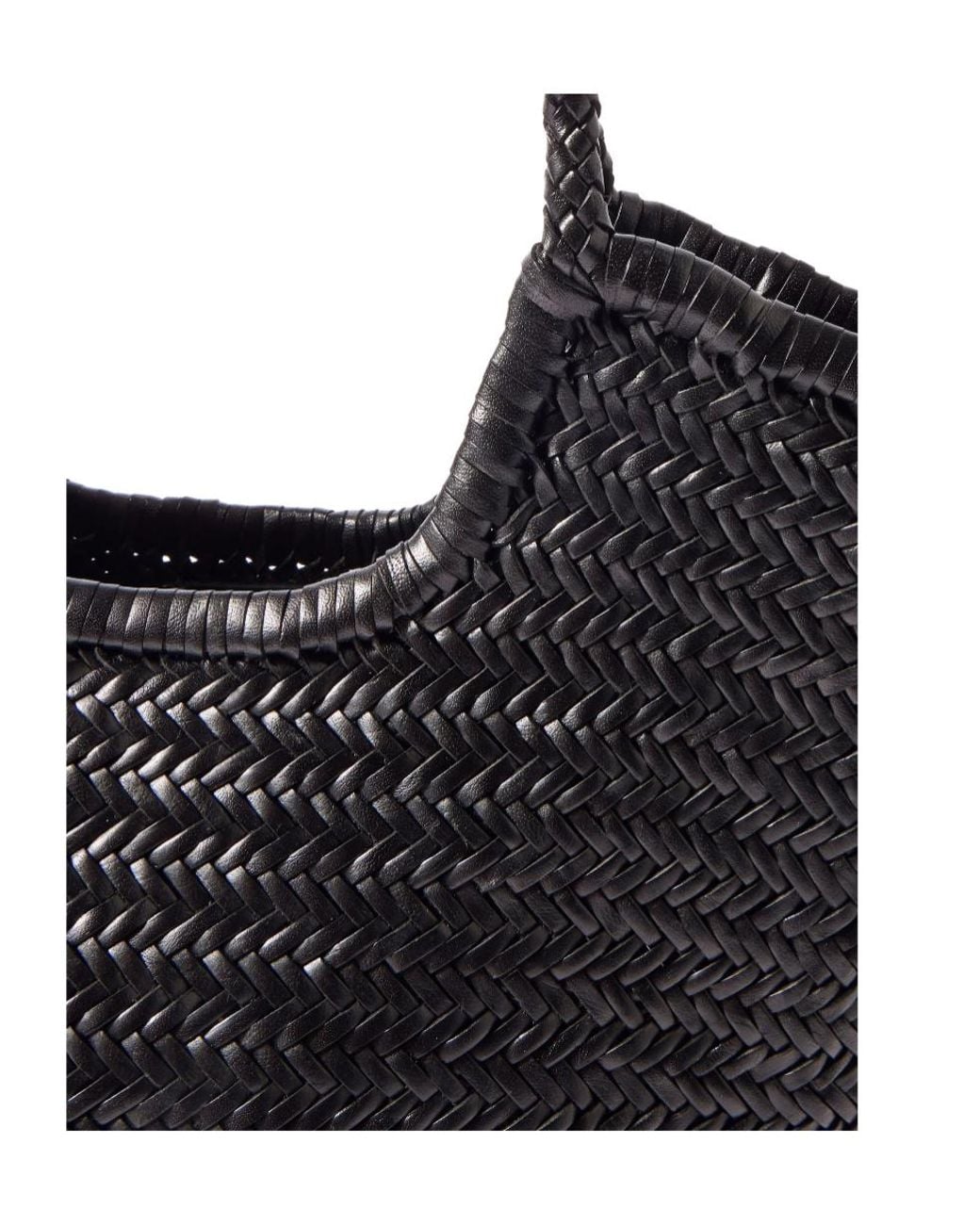 Dragon Diffusion Black Ns Diagonal Triple Jump Handwoven Tote Bag