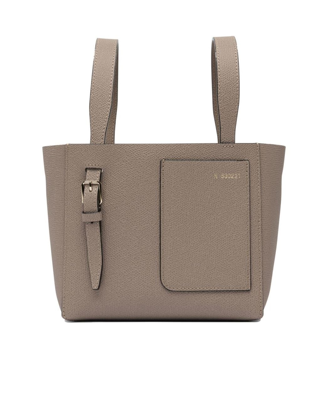 Valextra Brown Mini Soft Bucket Bag