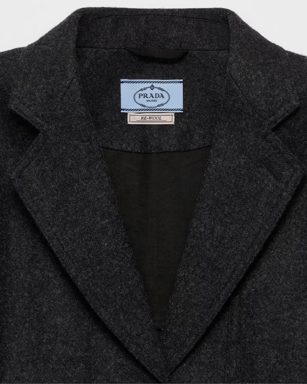 Prada Black Re-Wool Single-Breasted Jacket