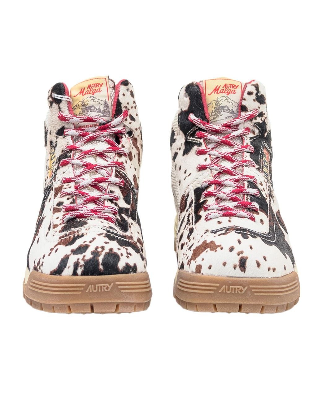 Autry Pink Malga Mid Sneakers