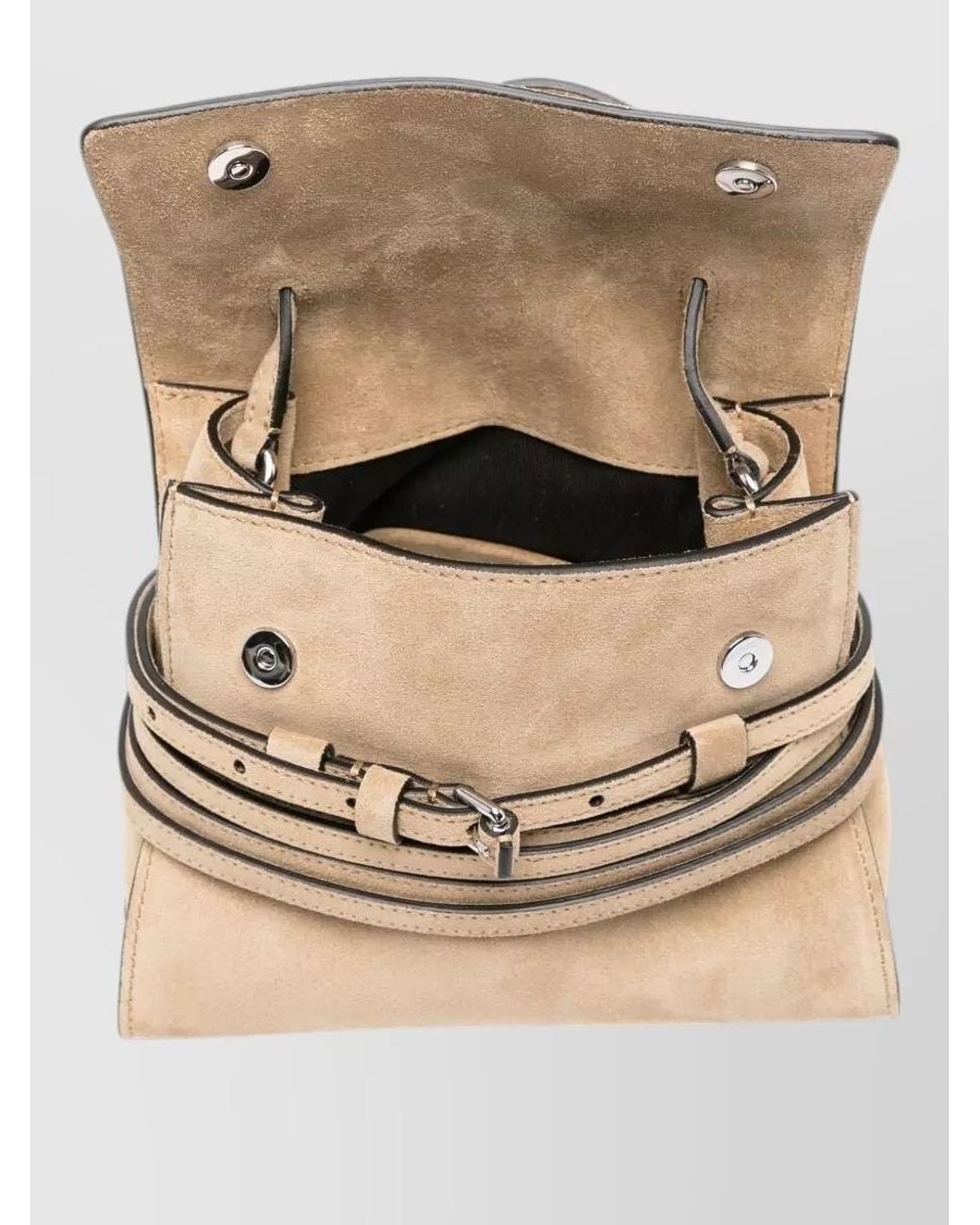 Moschino Natural Belt-Detail Mini Bag