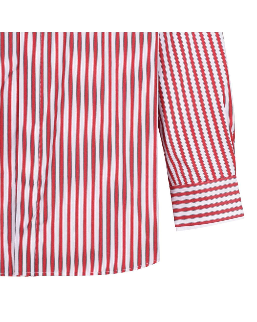 AMI Pink Ami Oversized Striped Shirt for men