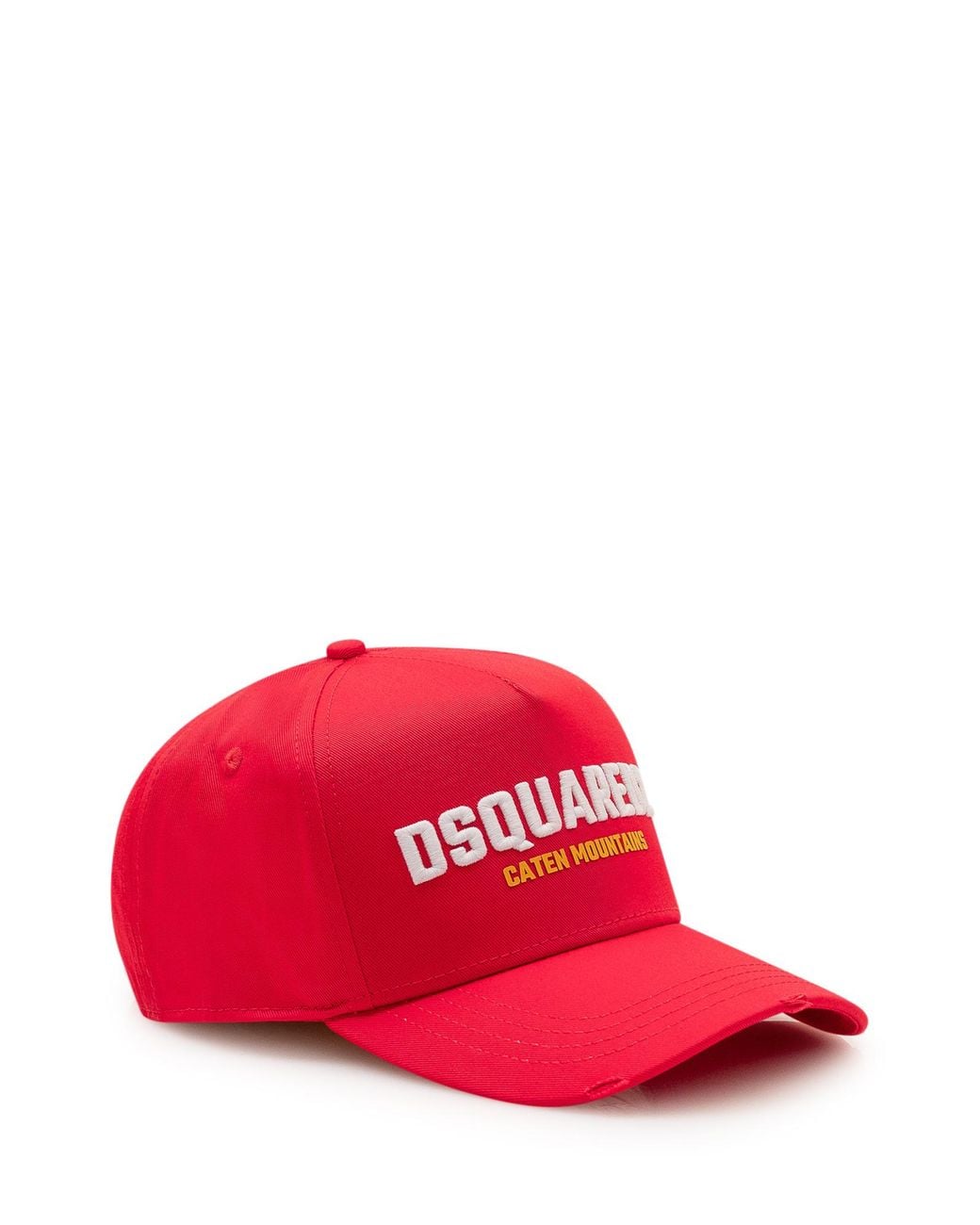 DSquared² Logo Embroidered Distressed Baseball Hat for men