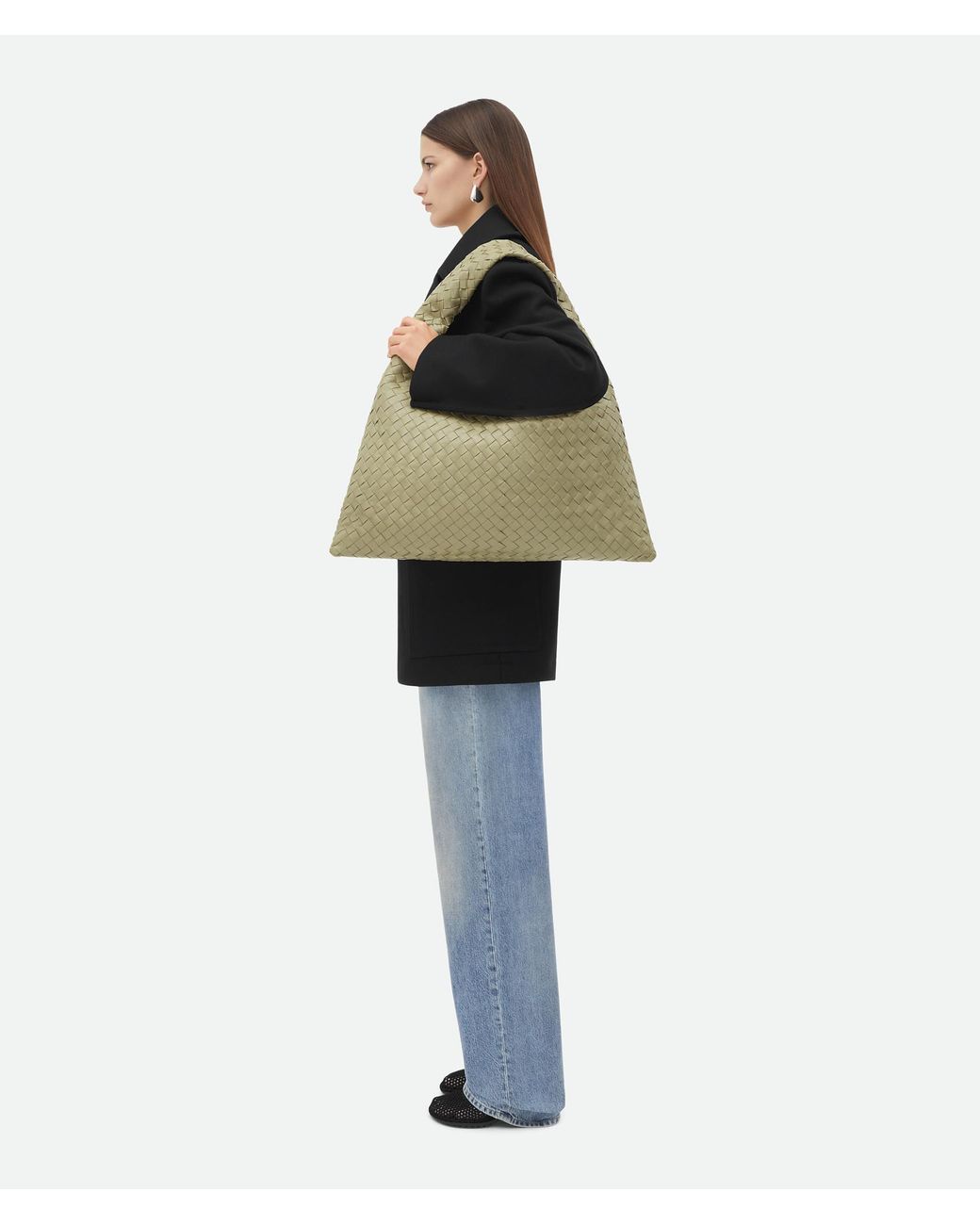 Bottega Veneta Natural Large Hop Shoulder Bag