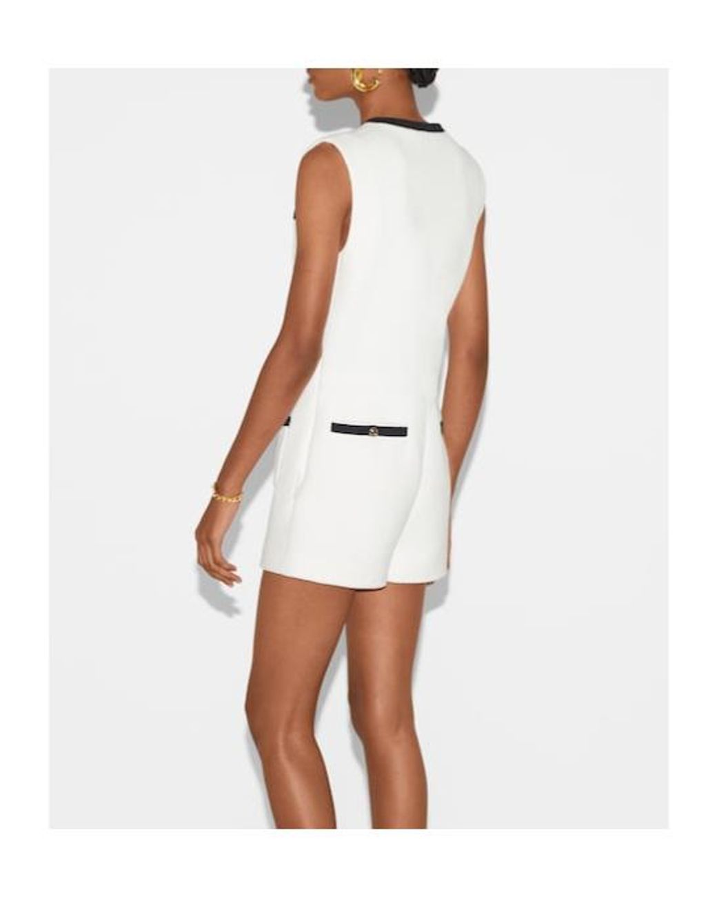 Gucci White Sleeveless Jumpsuit