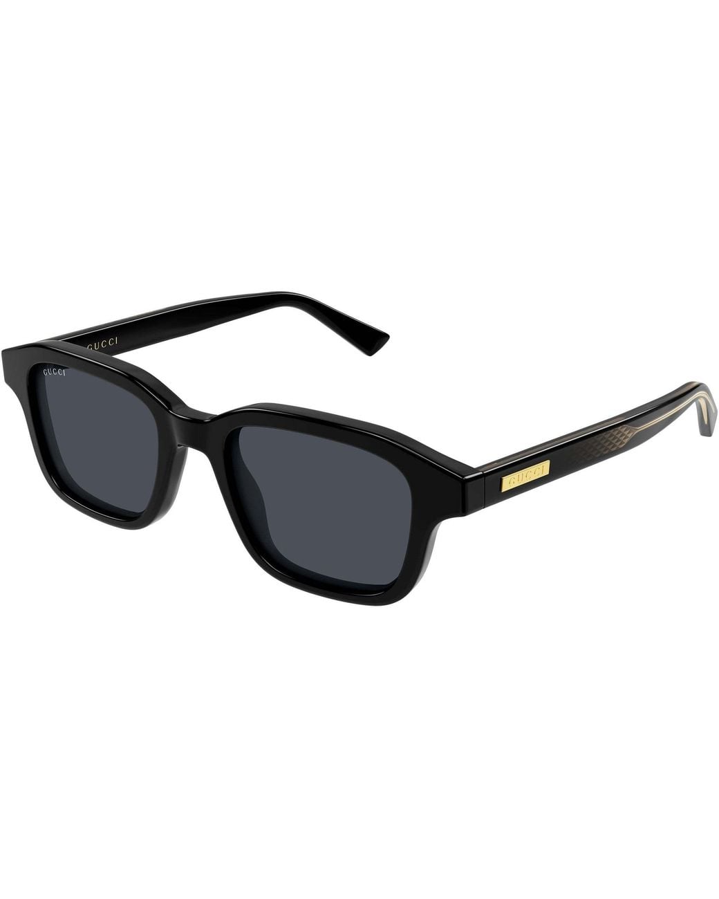 Gucci Black Rectangle Sunglasses for men