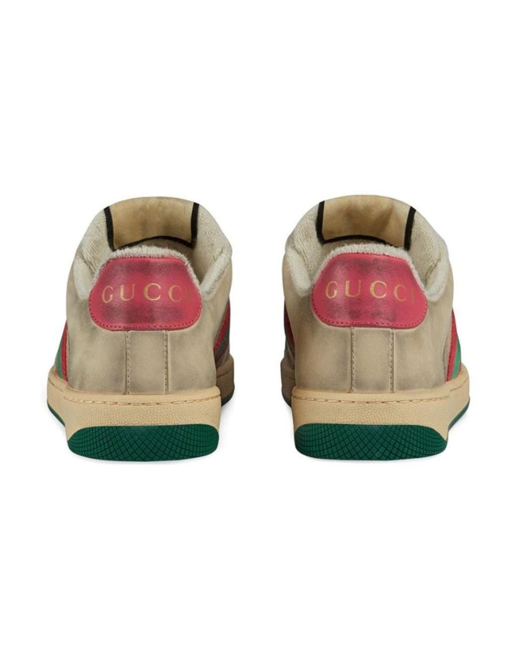Gucci Green Round Toe Sneakers